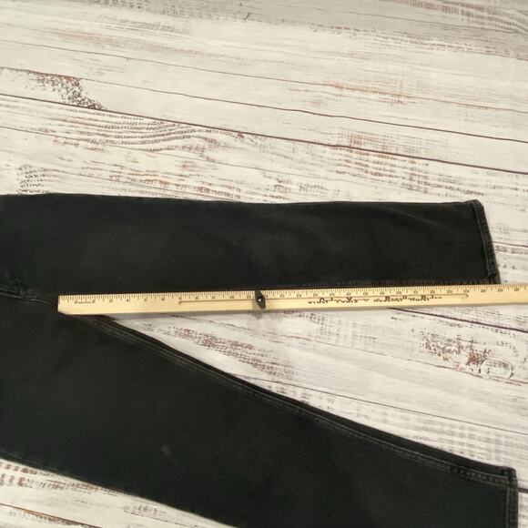 rag & bone Wren Slim Highland Black Jeans Women 23 High Rise Ankle Stretch - Picture 6 of 9